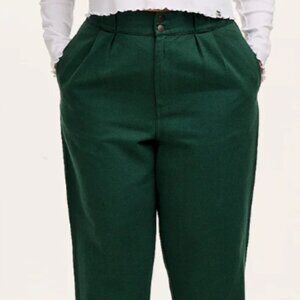 Lucy & Yak Addison Trouser Posy Green PETITE W42